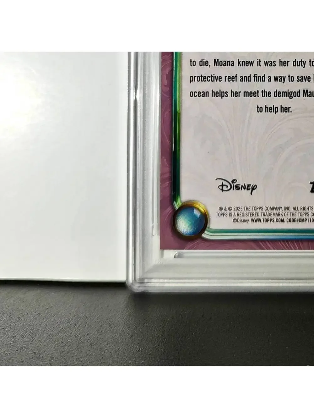 Moana 2025 Topps Disney Cartoon Princess #162 Card Moana PSA 9 MT